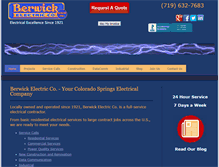 Tablet Screenshot of berwickelectric.com